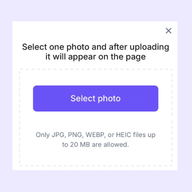 Choose your photo